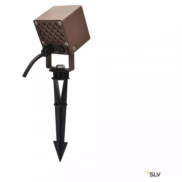 SLV - NAUTILUS 10, projecteur ext�rieur, carr�, rouille, LED, 8,5W, 3000K, IP65 (1001937)