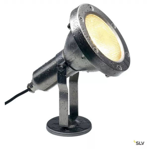SLV - NAUTILUS SPOT, projecteur ext�rieur, inox, E27/PAR38, 80W max, IP65, inox 304 (229100)