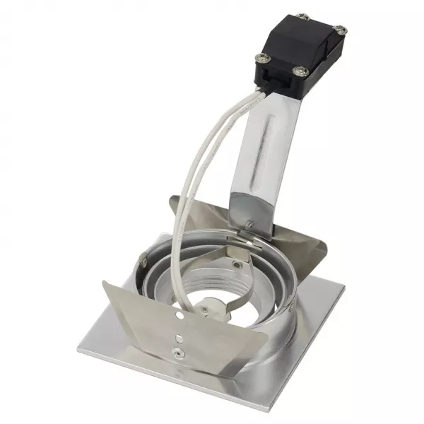 SLV - NEW TRIA 1 MR16 encastr�, carr�, alu bross�, max 50W, lames ressorts (111706)
