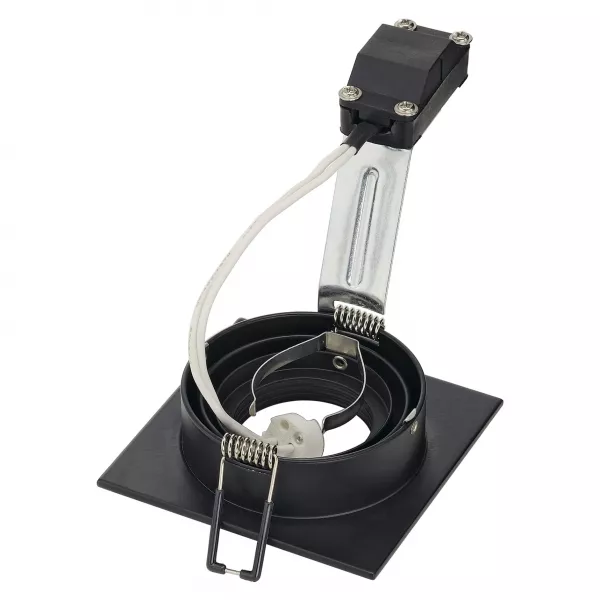 SLV - NEW TRIA 1 MR16 encastr�, carr�, noir mat, max 50W, clips ressorts (113481)