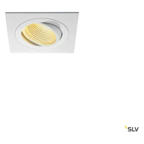SLV - NEW TRIA 110, spot encastr� int�rieur, simple, carr�, blanc, LED, 14W, IP20 (114241)