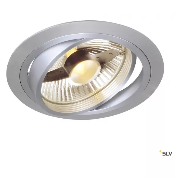 SLV - NEW TRIA 150, rond, QPAR111, spot encastr�, alu bross�, GU10, 75W lames ressorts (111380)