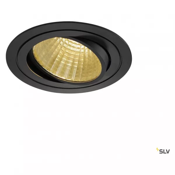 SLV - NEW TRIA 150, spot encastr�, int�rieur, simple, rond, noir, LED, 29 W, IP20 (114260)