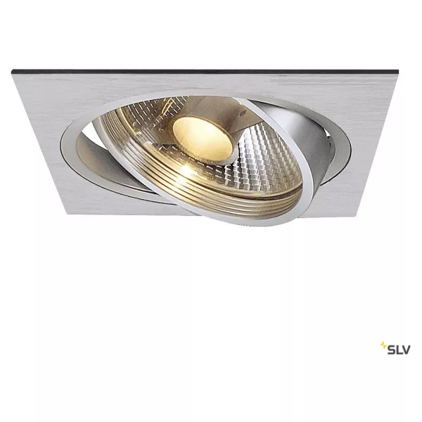 SLV - NEW TRIA 150 ES111 encastr�, carr�, alu bross�, max. 75W, lames ressorts (111381)