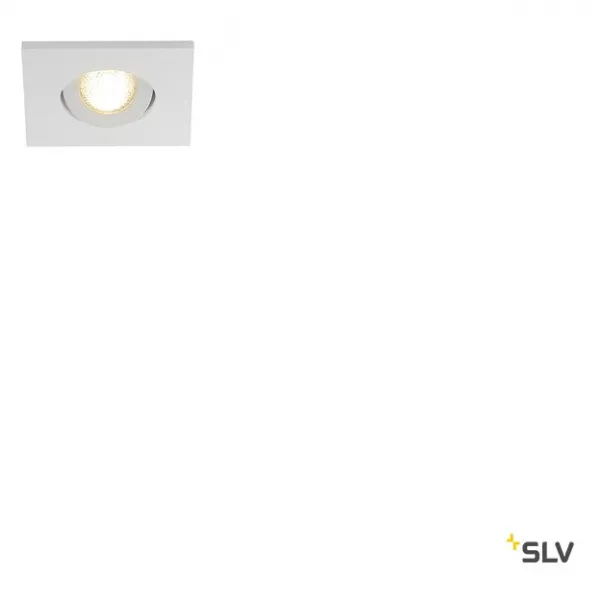 SLV - NEW TRIA 40, LED, carr� encastr� blanc 3W 3000K 30� clips ressorts (114401)
