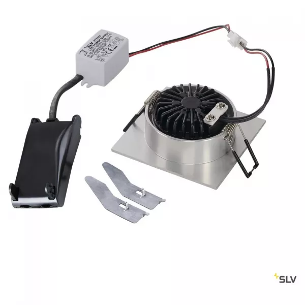 SLV - NEW TRIA 68, spot encastr� LED, int�rieur, simple, carr�, alu, LED, 4 W, (113966)