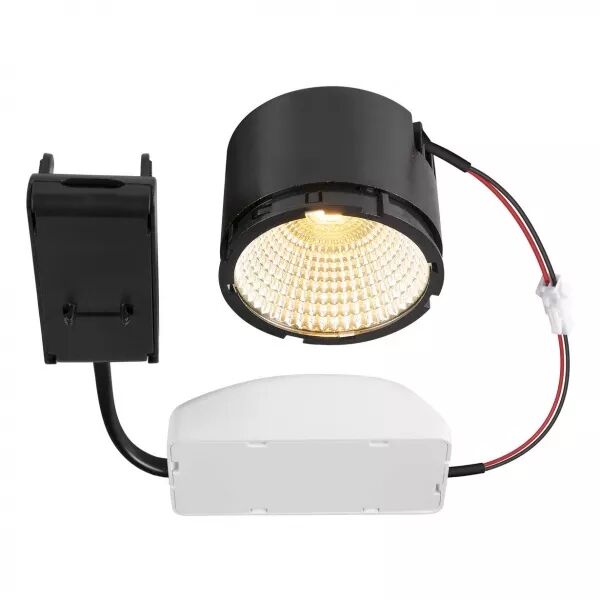 SLV - NEW TRIA�, module LED pour spot encastr� int�rieur, rond, noir, 13,3W, IP20 (1007412)
