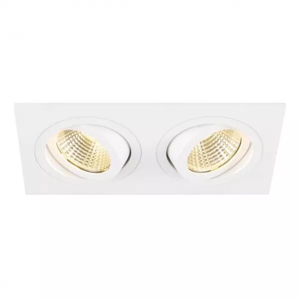 SLV - NEW TRIA� 155, encastr� de plafond, carr�, 3000 K, LED double, PHASE, 38�, blanc (1008513)