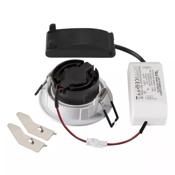 SLV - NEW TRIA� 68, spot encastr�, int�rieur, rond, orientable, blanc, LED, 8,3W (1007389)