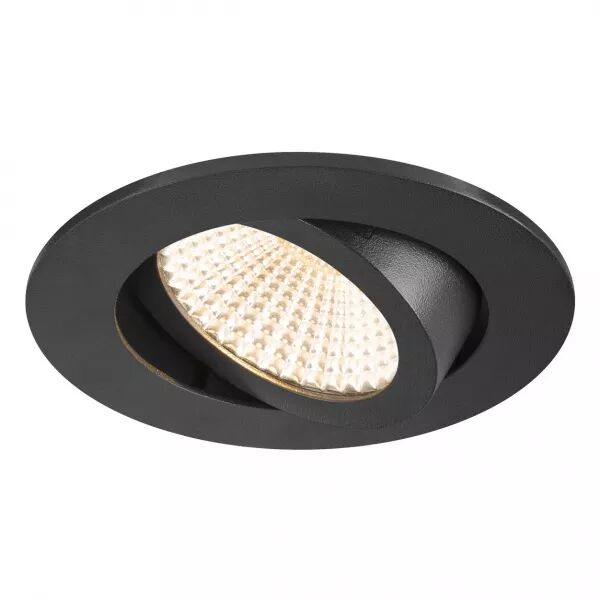 SLV - NEW TRIA� 68, spot encastr�, int�rieur, rond, orientable, noir, LED, 8,3W (1007388)