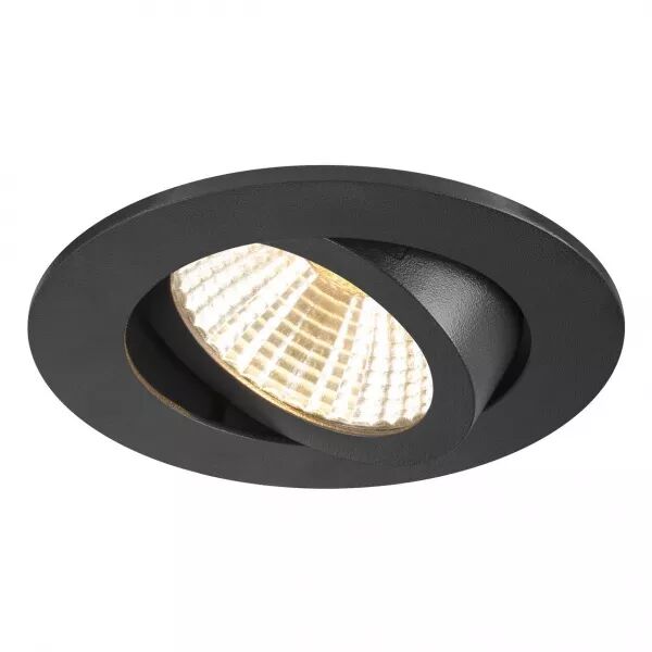 SLV - NEW TRIA� 68, spot encastr�, int�rieur, rond, orientable, noir, LED, 8,3W (1007390)