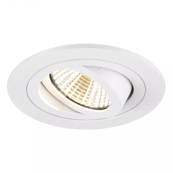 SLV - NEW TRIA� 75, spot encastr�, int�rieur, rond, orientable, blanc, LED, 8,3W (1007403)