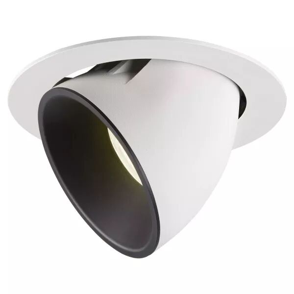 SLV - NUMINOS� GIMBLE XL, encastr� downlight, int�rieur, blanc/noir, LED, 37,4W, 20� (1006074)
