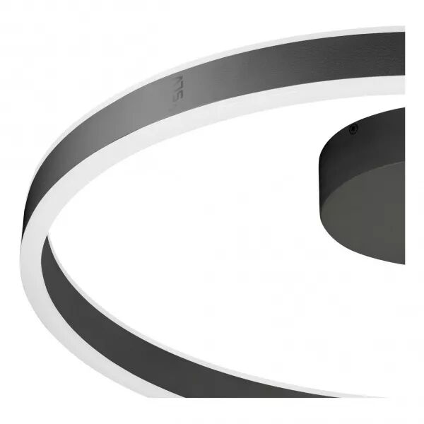 SLV - ONE 60, applique et plafonnier, rond, 2700/3000 K, 23W, DALI, Touch, 130�, noir (1008556)