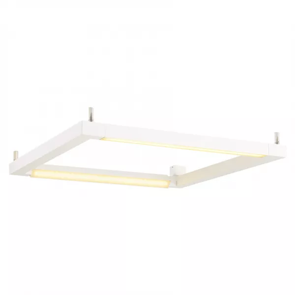 SLV - OPEN GRILL LED, DOUBLE TWIST, applique et plafonnier, carr�, blanc (157661)