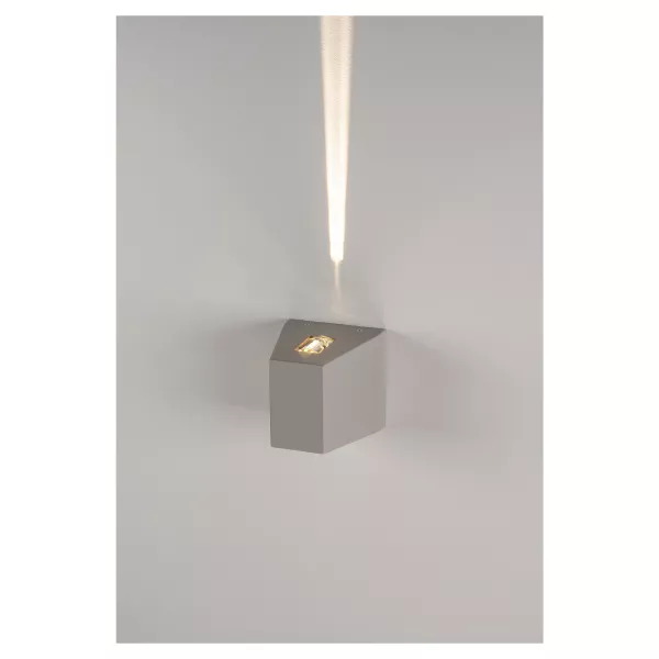 SLV - OUT BEAM LED 1 faisceau, applique, gris argent, 8,3W, 3000K (229684)