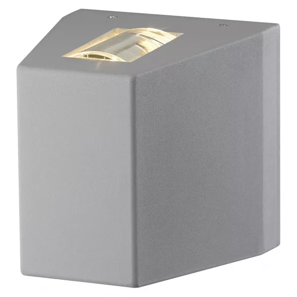 SLV - OUT-BEAM UP/DOWN, applique ext�rieure, gris argent, LED, 15W, 3000K, IP44 (229694)