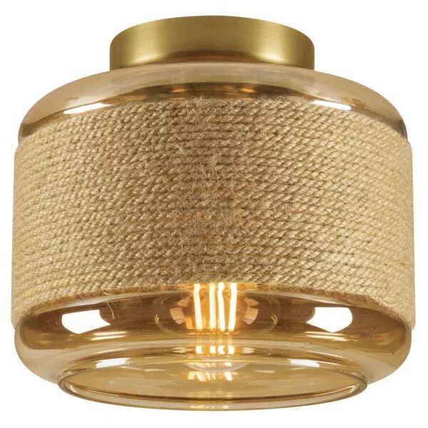 SLV - PANTILO ROPE 19 Plafonnier et applique saillie cylindrique 15W ambre/or (1007592)