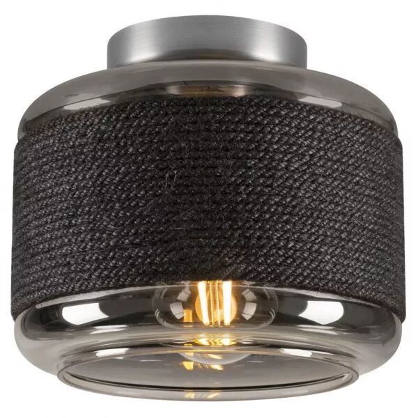 SLV - PANTILO ROPE 19 Plafonnier et applique saillie cylindrique 15W anthracite/argent (1007593)