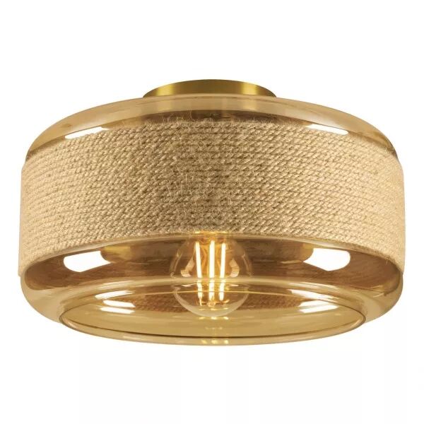 SLV - PANTILO ROPE 27 Plafonnier et applique saillie cylindrique 15W ambre/or (1007591)