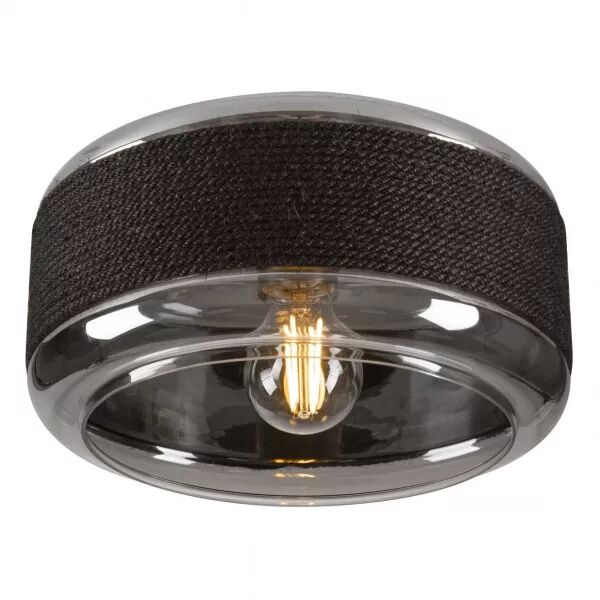 SLV - PANTILO ROPE 27 Plafonnier et applique saillie cylindrique 15W anthracite/argent (1007590)