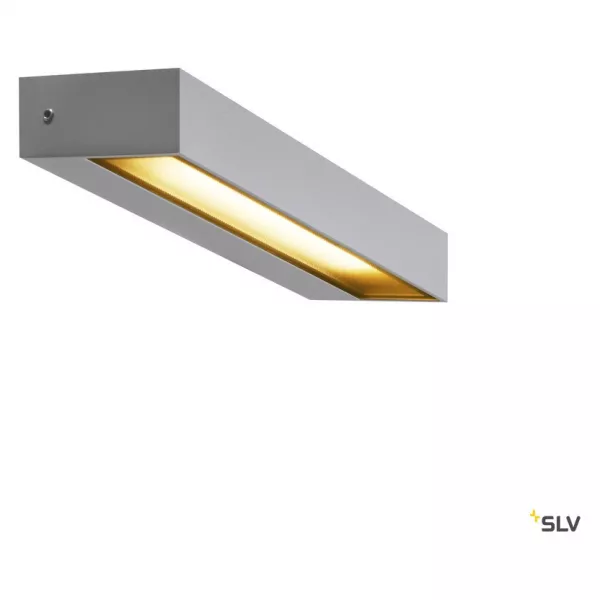 SLV - PEMA�, applique ext�rieure, gris argent, LED, 7,7W, 3000K, IP54 (1002071)