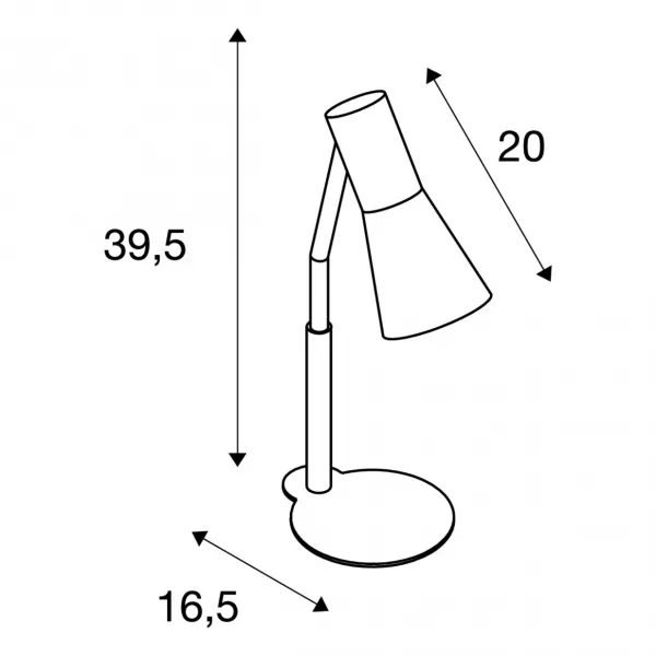 SLV - PHELIA, lampe � poser, bleu, GU10, max 35W (146007)