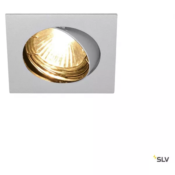 SLV - PIKA, encastr�, carr�, orientable, chrome, QPAR51 max. 50W (1002209)