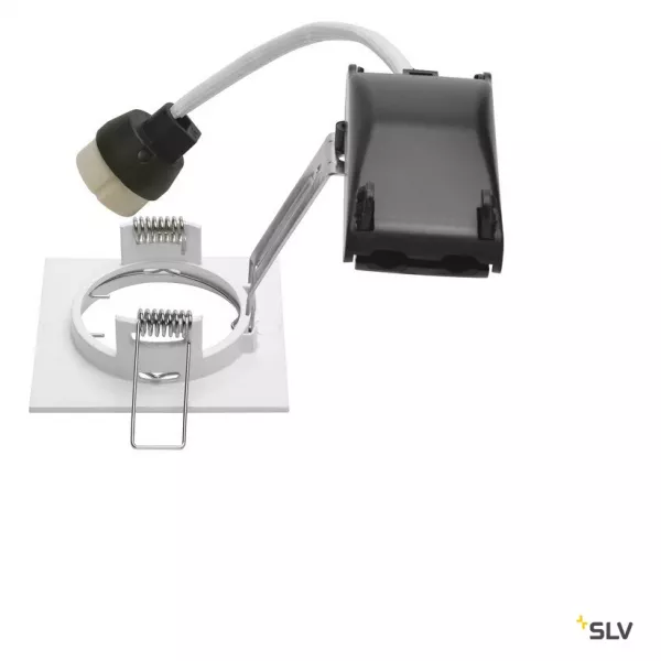 SLV - PIKA, encastr� de plafond int�rieur, carr�, fixe, blanc, GU10/QPAR51, 50W max (1002204)