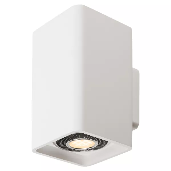 SLV - PLASTRA, up/down, blanc, GU10 LED 2x 17,5W max, pl�tre (148064)