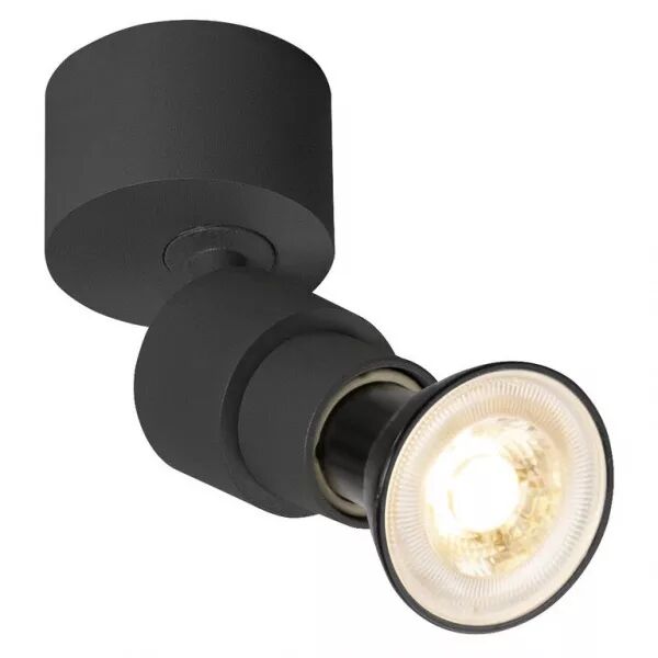 SLV - PURI 2.0 Basic, applique et plafonnier, int�rieur, rond, simple, 6W GU10, noir (1008229)
