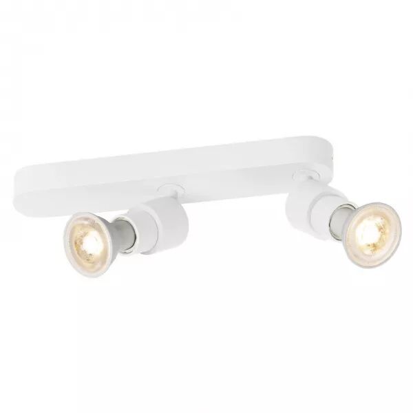 SLV - PURI 2.0 Basic, applique plafonnier, asym�trique, rond, double, 6W GU10, blanc (1008232)
