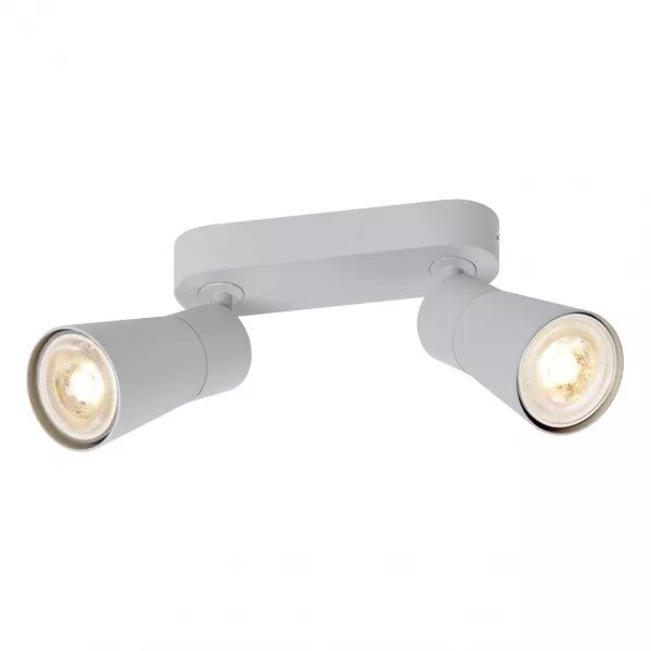 SLV - PURI 2.0 Cone, applique et plafonnier, long, double 6W, GU10, gris (1008368)