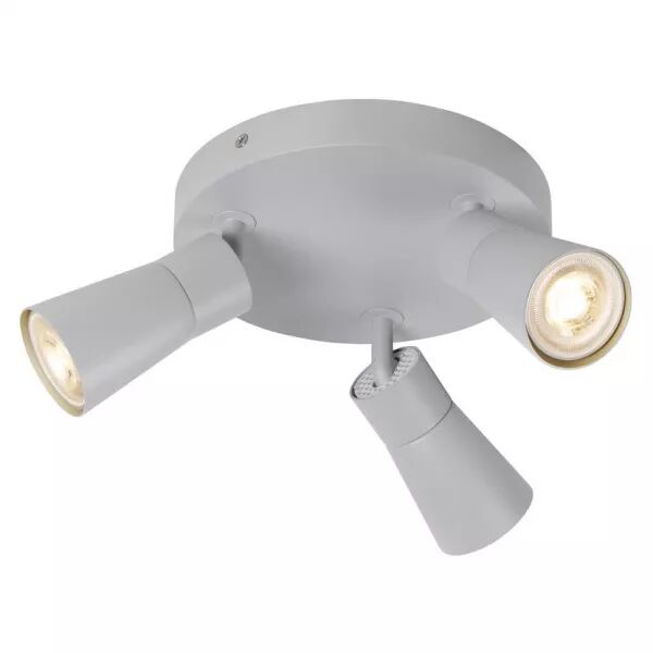 SLV - PURI 2.0 Cone, applique et plafonnier, rond, triple, 6W, GU10, gris (1008339)