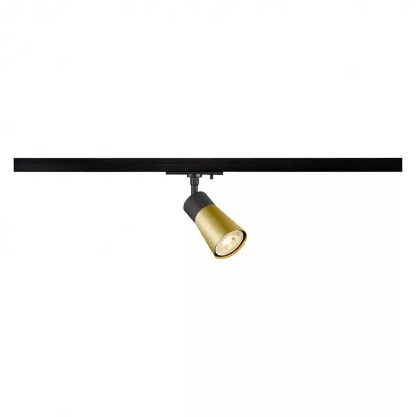 SLV - PURI 2.0 Cone, spot pour rail 1 allumage, int�rieur, GU10, simple, 6W, noir/or (1008247)