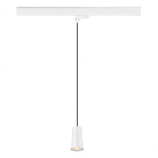 SLV - PURI 2.0 Cone, suspension rail 3 allumages, GU10, L200 cm, simple, 6W, blanc (1008280)