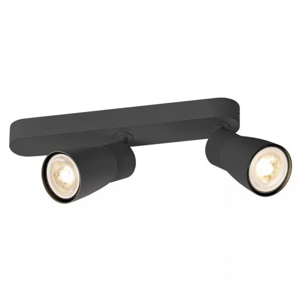 SLV - PURI 2.0 Dome, applique et plafonnier, asym�trique, double, 6W, GU10, noir (1008316)