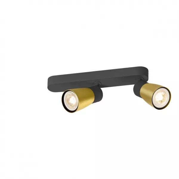 SLV - PURI 2.0 Dome, applique et plafonnier, asym�trique, double, 6W, GU10, noir/or (1008317)