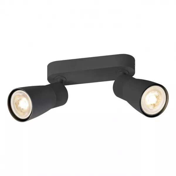 SLV - PURI 2.0 Dome, applique et plafonnier, long, double 6W, GU10, noir (1008369)