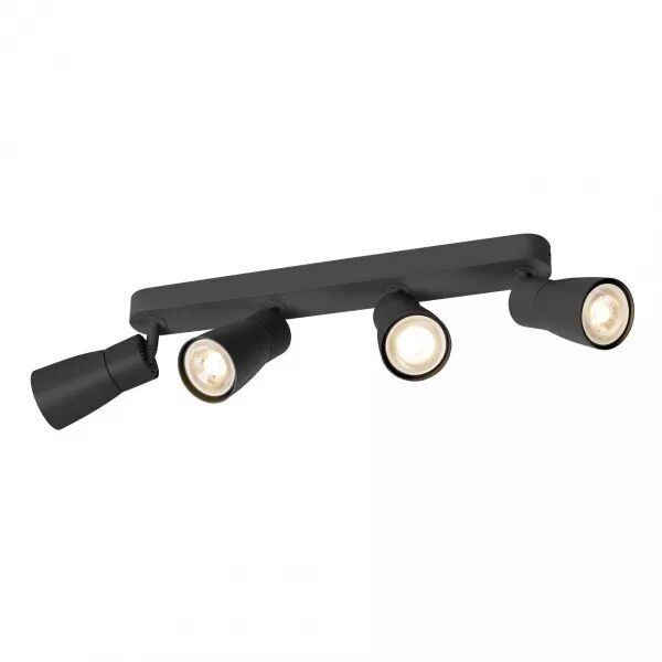 SLV - PURI 2.0 Dome, applique et plafonnier, long, quadruple, 6W, GU10, noir (1008352)