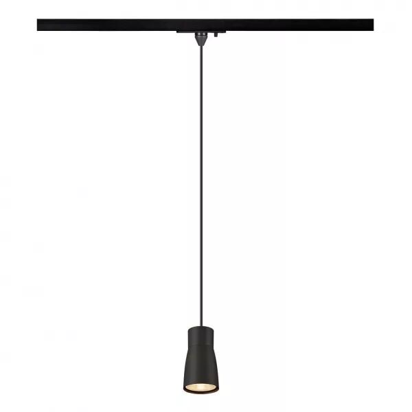 SLV - PURI 2.0 Dome, suspension rail 1 allumage, GU10, L200cm, simple, 6W, noir (1008262)