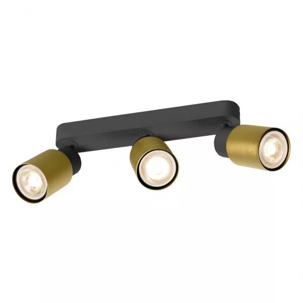 SLV - PURI 2.0 Tube, applique et plafonnier, long, triple, 6W, GU10, noir/or (1008321)
