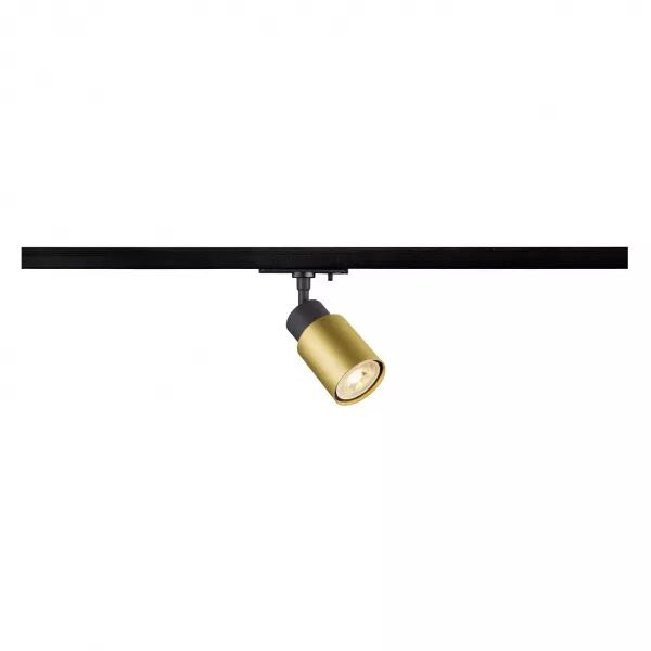 SLV - PURI 2.0 Tube, spot pour rail 1 allumage, int�rieur, GU10, simple, 6W, noir/or (1008243)