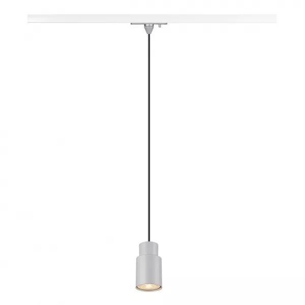 SLV - PURI 2.0 Tube, suspension rail 1 allumage, GU10, L200cm, simple, 6W, 6W, gris (1008257)