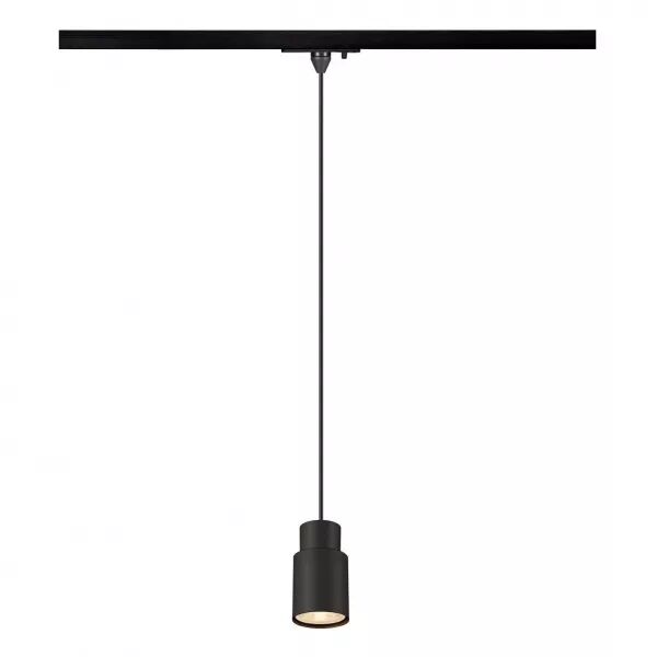 SLV - PURI 2.0 Tube, suspension rail 1 allumage, GU10, L200cm, simple, 6W, noir (1008254)