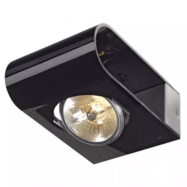 SLV - RETROSIX QRB111 WALL, applique alu bross�, noire, max 50W (147594)