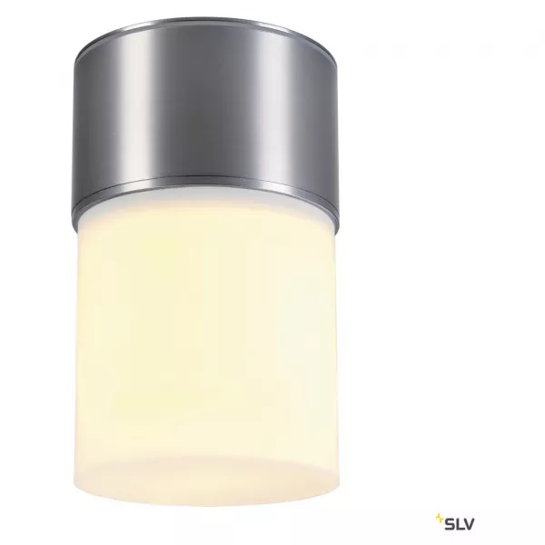 SLV - ROX ACRYL, plafonnier ext�rieur, alu bross�, E27, 20W max, IP44 (1000338)