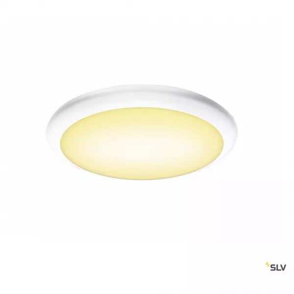 SLV - RUBA 10 d�tecteur, applique/plafonnier blanc, LED 13W 3000/4000K, IP65 (1001912)