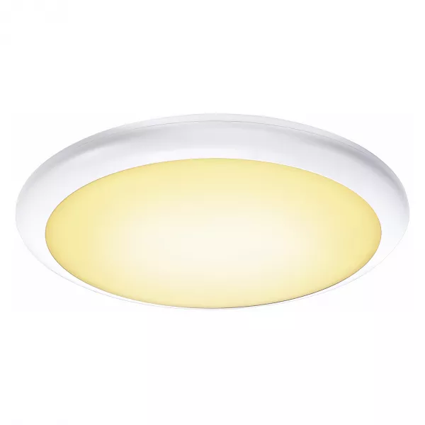 SLV - RUBA 20 d�tecteur, applique/plafonnier blanc, LED 27W 3000/4000K, IP65 (1001914)