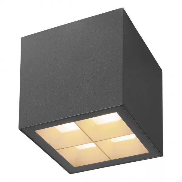 SLV - S-CUBE, Plafonnier, 2700/3000 K, 15W, PHASE, 80�, anthracite (1007461)